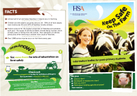 Keep Safe on the Farm Information Leaflet for Post-Primary Students front page preview
              