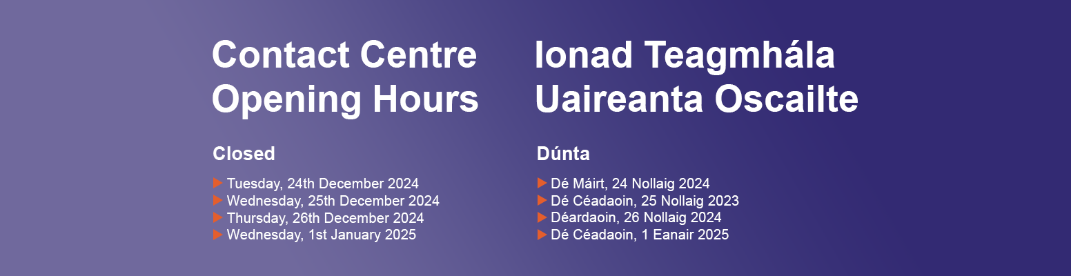 Contact Centre Opening Hours