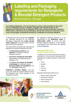Detergents Info Sheet front page preview
              