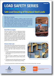 Safe Load Securing of Structural Steel Loads cover
