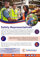 Safety Representatives A5 Leaflet front page preview
              