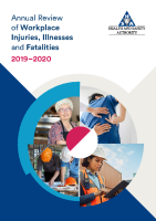 Annual Review of Workplace Injuries, Illnesses and Fatalities 2019-2020 front page preview
              