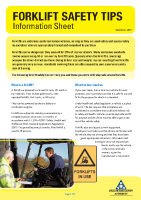 forklift safety tips front page preview
              