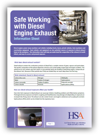 Safe-Working-with-Diesel-Engine-Exhaust---Information-Sheet-cover