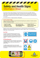 Signs Information Sheet front page preview
              