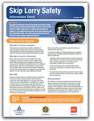 skip lorry info sheet cover
