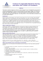 COVID-19 Legionella Information Note front page preview
              