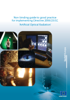 EU guide_Artificial Optical Radiation front page preview
              