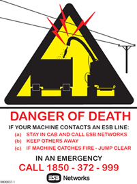 electricity - danger of death sign