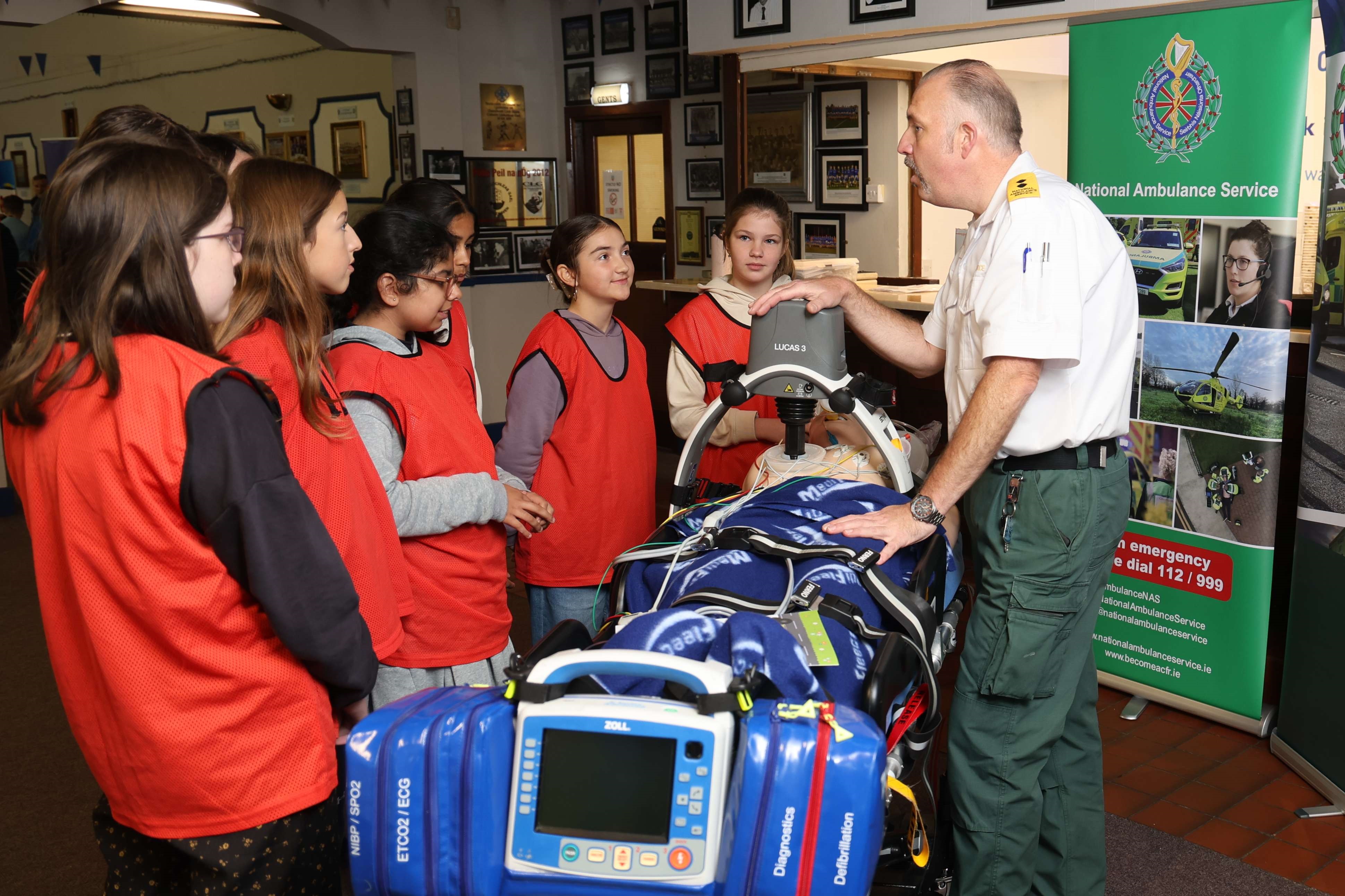 Group of children attending demonstration at HSA Keep Safe Roadshow