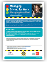 Managing Driving for Work: Managing Grey Fleet thumbnail