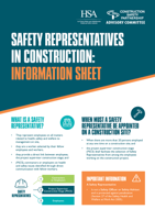 Safety Representative Information Sheet  Construction thumbnail