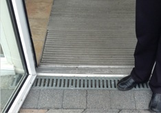 Drain at entrance Drain at entrance