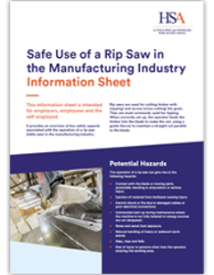 Rip Saw Info Sheet)