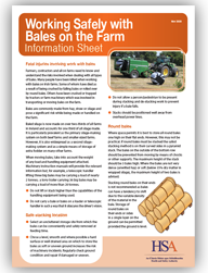 Working Safely with Bales on the Farm Information Sheet thumbnail