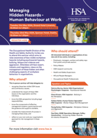 Managing Hidden Hazards  Human Behaviour at Work thumbnail