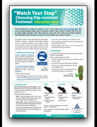 Choosing Slip-resistant Footwear - Information Sheet thumbnail