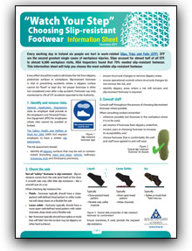 Choosing Slip-resistant Footwear - Information Sheet thumbnail