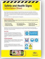 Safety and Health Signs Information Sheet thumbnail