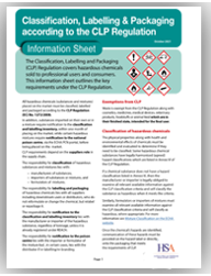 Hazard Labelling & Packaging according to the CLP Regulation - Information Sheet thumbnail