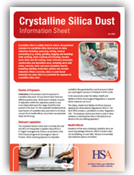 Crystalline Silica Dust - Information Sheet thumbnail