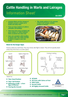 Cattle Handling in Marts and Lairages Information Sheet thumbnail