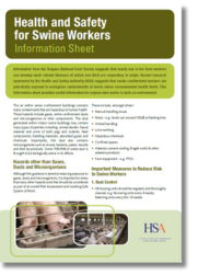 Health and Safety for Swine Workers thumbnail