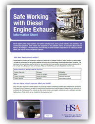 Safe Working with Diesel Engine Exhaust - Information Sheet thumbnail