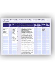 Exposure to Sensitive Content Risk Assessment Template thumbnail