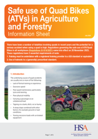 Safe use of Quad Bikes (ATVs) in Agriculture and Forestry Information Sheet thumbnail
