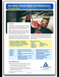 Safe Motor Vehicle Repair and Maintenance - Info Sheet thumbnail
