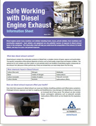 Safe Working with Diesel Engine Exhaust Information Sheet thumbnail