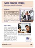 Work Related Stress Information Sheet for Employees thumbnail
