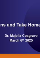 5. Conclusions and Take Home Messages thumbnail