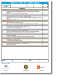 HGV Driver Walk Around Check Sheet thumbnail