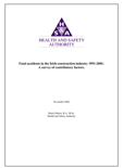 Fatal accidents in the Irish construction industry 1991-2001: A survey of contributory factors thumbnail