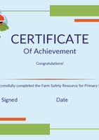 Certificate of Achievement  Farm Safety Primary School thumbnail