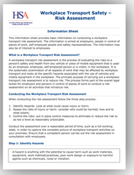 Transport Risk Assessment Sheet thumbnail