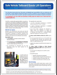 Safe Vehicle Tailboard Goods Lift Operations thumbnail