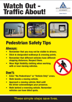 Pedestrian Safety Tips Poster thumbnail