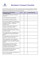 Workplace Transport Checklist thumbnail