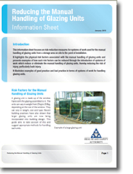 Reducing the Manual Handling of Glazing Units - Information Sheet thumbnail