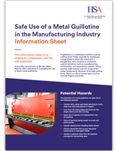 Guillotine Info Sheet)