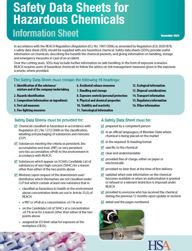 Safety Data Sheets for Hazardous Chemicals Information Sheet thumbnail