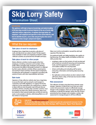 Skip Lorry Safety Information Sheet thumbnail