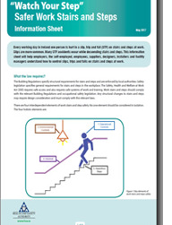 Safer Work Stairs and Steps Information Sheet thumbnail