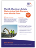 Plant Machinery Info Sheet Cover