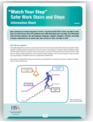 Safer Work Stairs and Steps Information Sheet thumbnail