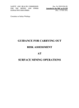 Guidance For Carrying Out Risk Assessment at Surface Mining Operations thumbnail