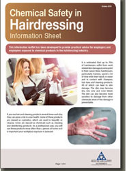 Chemical Safety in Hairdressing Information Sheet thumbnail